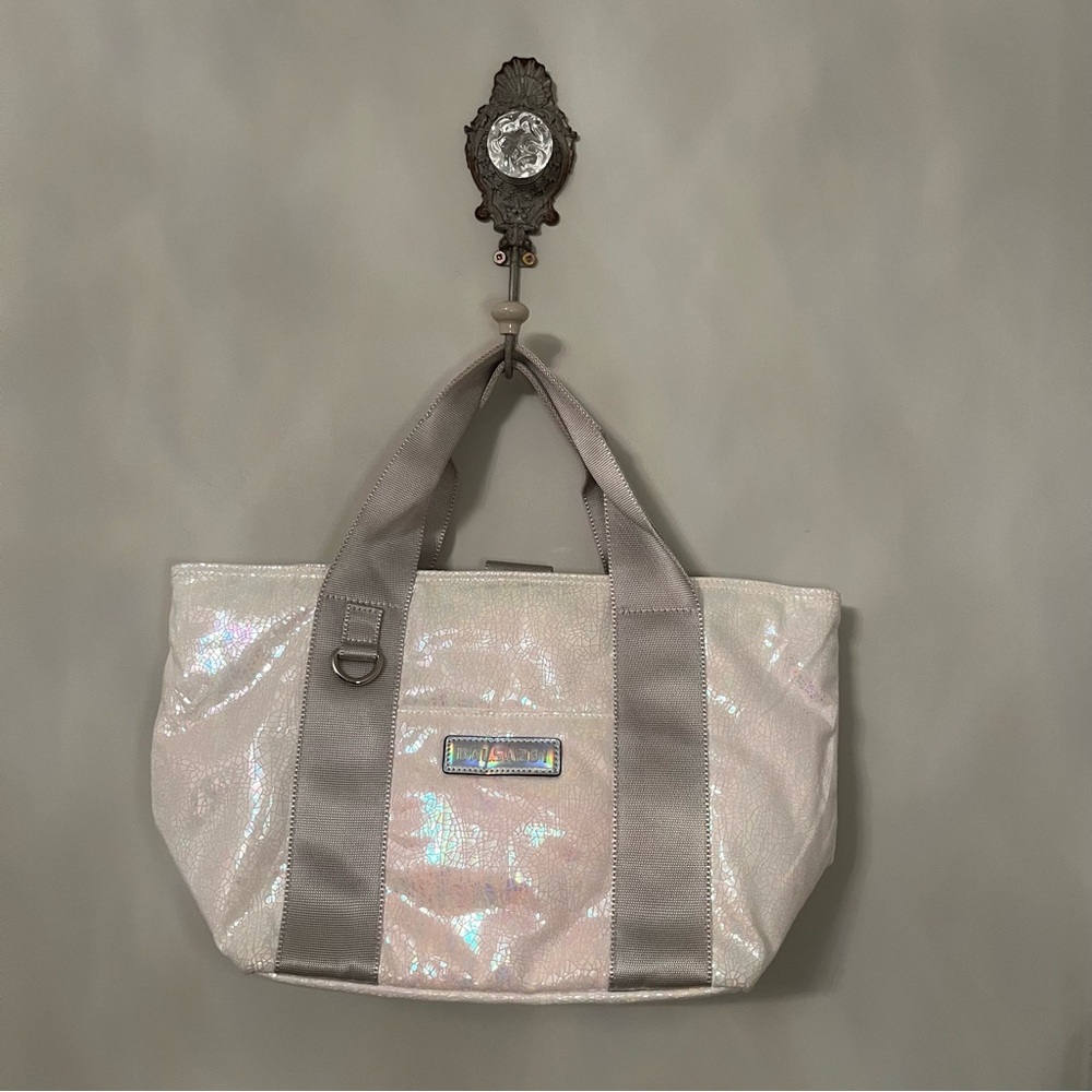 Iridescent White Tote Bag